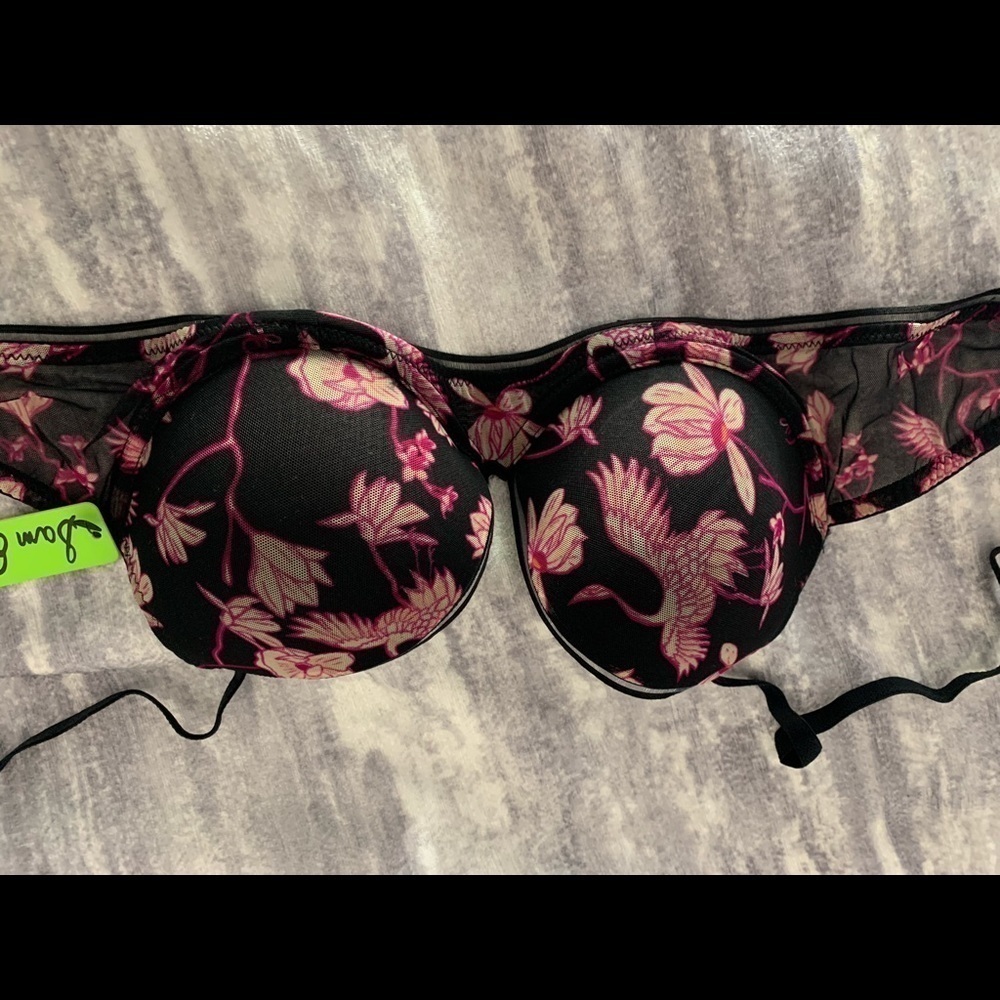 Sam Edelman Wildflower Print Mesh T-shirt Bra - Picture 3 of 7